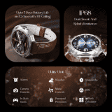boAt Enigma Z20 Amoled Smartwatch with Bluetooth Calling | Brown Leather
