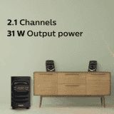 Philips Bluetooth Home Theatre | 31 W | 2.1 Channel | Black | MMS2625B
