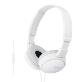 Sony Stereo Headphones | Wired On Ear with Mic | White |  MDR ZX110AP