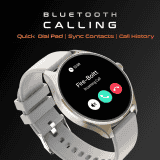 Fire Boltt Apollo 2 Smartwatch |  AMOLED Display | Bluetooth Calling | Light Grey | BSW147