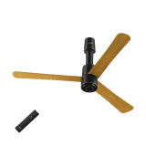 V-Guard INSIGHT-G Ceiling Fan | 1200 mm | BLDC Motor | Remote Control | Choco Gold Wood