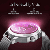 Fastrack Noir Pro BT Calling Women Smartwatch | Silver