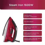 Black & Decker | Steam Iron | 1600 W | Red | BXIR1601IN