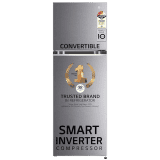LG CONVERTIBLE DOUBLE DOOR REFRIGERATOR | SMART INVERTER COMPRESSOR | 246 L | DAZZLE STEEL | GLS262SDSX