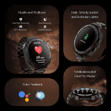 boAt Enigma Z20 Amoled Bluetooth Calling Smartwatch | Metal Black
