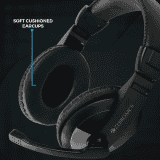 Zebronics Zeb 200HM Wired On Ear Headphone | 3.5mm | Black