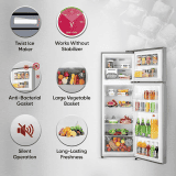 LG CONVERTIBLE DOUBLE DOOR REFRIGERATOR | SMART INVERTER COMPRESSOR | 246 L | DAZZLE STEEL | GLS262SDSX