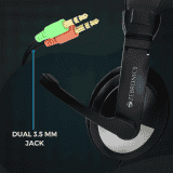 Zebronics Zeb 200HM Wired On Ear Headphone | 3.5mm | Black