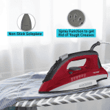 Black & Decker | Steam Iron | 1600 W | Red | BXIR1601IN