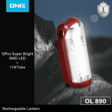 Impex Onix Rechargeable LED Lantern Emergency Light | Red | OL 890