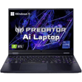 Acer Predator Helios 16 Gaming Laptop | Intel Core i9 14th Gen 14900HX | 16 GB | 1 TB SSD | NVIDIA GeForce RTX 4070 8 GB Graphics | Abyssal Black | NH.QNXSI.003