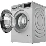 BOSCH Series 6 Fully Automatic Front Load Washer Dryer | 10.5/6 kg | 5 Star | Silver | WNA264U9IN