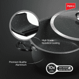 Impex Biryani Pot | 6 Ltr | Non Stick Induction Friendly Aluminium with Granite Coating | IBP6
