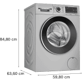 Bosch Fully Automatic Front Load Washing Machine | 8 kg | Silver | WGA2341SIN