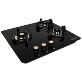 Faber Maxus HT603 CRS BR CI AI Glass Automatic Hob | 3 Burners | Black
