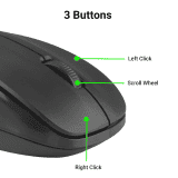 Zebronics Zeb Companion Wireless Keyboard and Mouse Combo | USB 107 |  Nano Receiver | Black