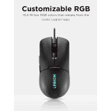 Lenovo Legion M300s RGB Gaming Mouse | 8000 DPI Adjustable Sensor | Black
