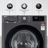 LG Fully Automatic Front Loading Washing Machine | 9 Kg | Middle Black | FHV1409Z2M ABMQEIL