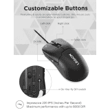 Lenovo Legion M300s RGB Gaming Mouse | 8000 DPI Adjustable Sensor | Black