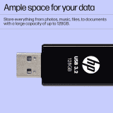 HP USB 3.2 Flash Drive | 128GB | 712w | Black