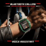 Fire Boltt Diablo Wireless Charging Bluetooth Calling Smartwatch | 49.5mm | Red Strap
