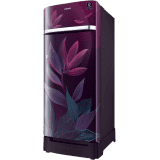 Samsung Direct Cool Single Door Refrigerator | 215 L | Base Stand Drawer | Paradise Bloom Purple | RR23D2H259R/HL
