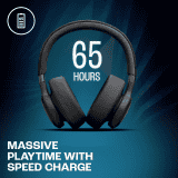 JBL Live 770NC Headphones | True Adaptive Noise Cancellation Wireless Over Ear | Spatial Sound | Black