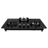 Faber MAXUS HT783 CRS BR CI AI Glass Top Automatic Hob | 3 Burner