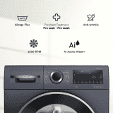 Bosch Fully Automatic Front Load Washing Machine | 10 kg | Dark Lake | WGA252ZPIN