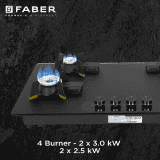 Faber Magiclift Automatic Hob | Toughened Glass Top | 4 Burner | HT904