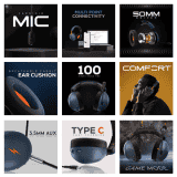 Fire-Boltt O-Prime Bluetooth Gaming Headphone | White | BGH002