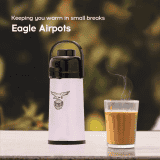 Eagle Airpot Lisa 1600 ml Flask  | Silver Steel