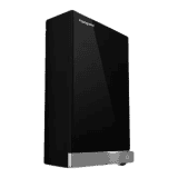 Aquaguard Slimtech Glass UV Storage Copper Water Purifier |  3L | Active Copper Zinc Booster | Black & Silver