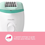 Philips Corded Compact Epilator | shaver and epilator for gentle hair removal at home | BRE245/00