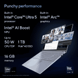 ASUS Intel Core Ultra 5 Gaming Laptop | 16 GB | 1 TB SSD | Mist Blue | S5606MA-MX551WS