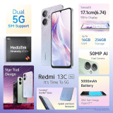 REDMI 13C 5G | 6GB | 128GB | Startrail Silver