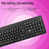 HP Wireless Keyboard | Black | K160