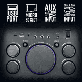 Zebronics Zeb Thump 700 Bluetooth Party Speaker | 120 W |  2 Wireless Mic | Karaoke & Recording Function | Black