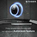 Faber Hood Ace Pro Wall Mounted Chimney | 3D | 90 cm | Black | HC PB FL BK