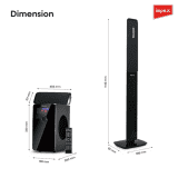 Impex VIBRATO Speaker System | 5.1 | 125W | Black | 51125LT