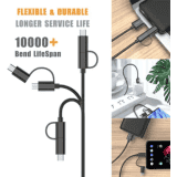 Veger 2 IN 1 USB Type C Cable | Black | VG12X