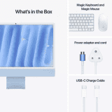 Apple iMac M4 | 16 GB | 256 GB SSD | macOS Sequoia | 24 Inch | Blue | MWUF3HN/A