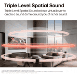 LG Dolby Atmos Soundbar | 400W |  3.1.3 Ch | Triple Up Firing speaker | DTS X | Black | S77TY CINDLLK