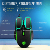 Lapcare Voyager Champ Gaming RBG Mouse | 7200dpi | LGM-201