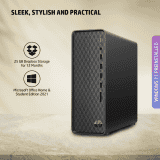 HP Slim Desktop PC | 10th Gen Intel Core i5 10505 | 8 GB | 512 GB SSD | UHD Graphics | Jet Black  | S01 PF2667IN