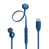 JBL Tune 310C Wired Hi Res In Ear Earphones | 3 Button EQ | Blue | JBLT310CBLU