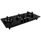 Faber Maxus Glass Automatic Hob | 3 Burners | Black | HT803 CRS BR CI AI