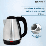 Faber Electric Kettle | Stainless Steel | 1.8 L