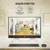 HP All-in-One Desktop PC | Intel Core i5-1235U  | 8GB | 512GB |  24 inch | Jet Black | 24-CB1907IN