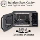 LG Convection Microwave Oven |  21 L | Stainless Steel Cavity | Auto Cook Menu | Black | MC2146BV DBKQILN